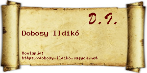 Dobosy Ildikó névjegykártya